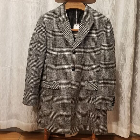 Men's Slim Fit Trench Coat Double Breasted Overcoats Lapel Collar Jacke - Picture 7 of 17